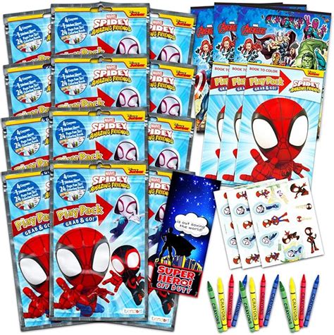 spidey party favors|spidey and his amazing friends favors.